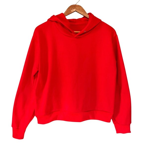 Red Hoodie crop XL Soft Pullover - Picture 1 of 5